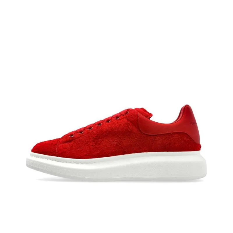 Alexander McQueen Oversized Low-Top Skateboard Shoes Men's Red-0