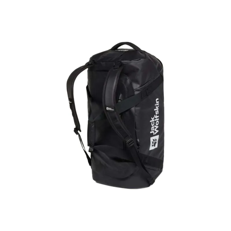 Jack Wolfskin Polyester One Shoulder Crossbody Double Shoulder Travel Bag 70L Unisex Black-4