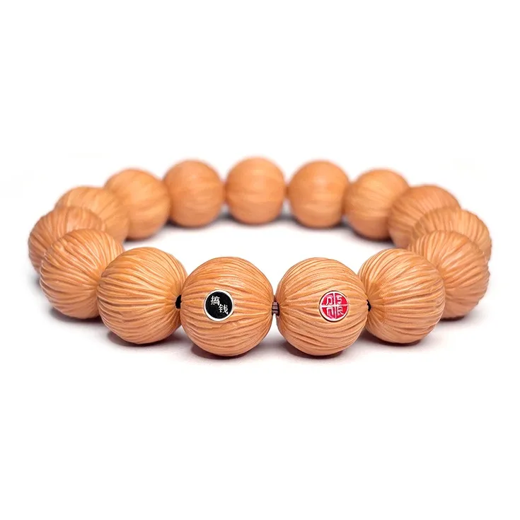 MOUNTAINS AND MANS Monkey Head Walnut New Chinese Style Good Luck Beaded Bracelet Men's-6