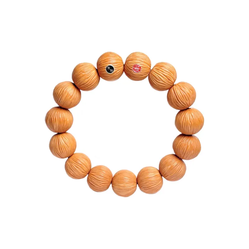 MOUNTAINS AND MANS Monkey Head Walnut New Chinese Style Good Luck Beaded Bracelet Men's-1