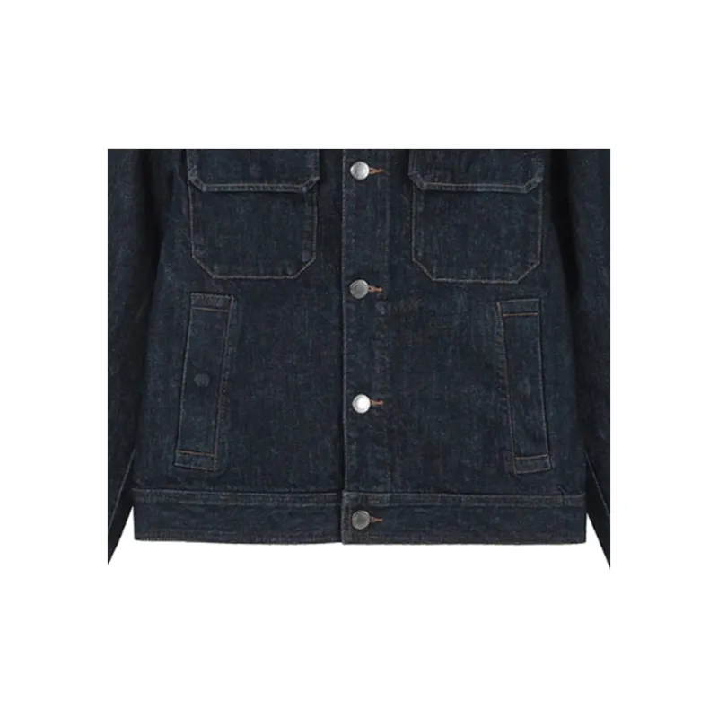 EMPORIO ARMANI Rinse washed Denim Jacket-4