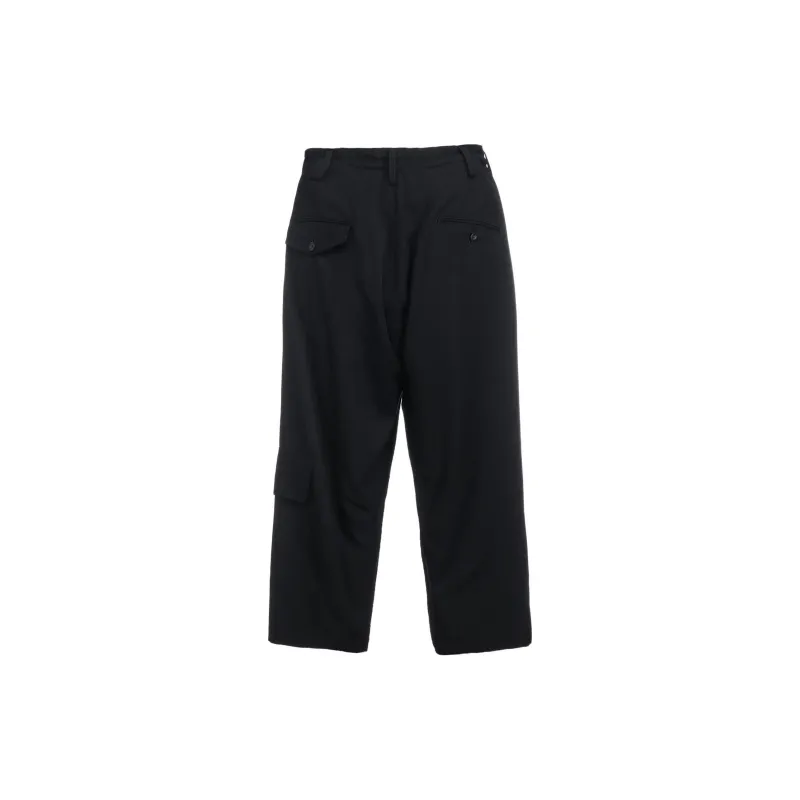 Yohji Yamamoto Wool Cropped Trousers-1