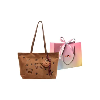 Yalu Leather Velvet One Shoulder Handbags Regular Women's Black/Brown/Coffee