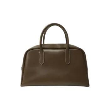 NOTHING WRITTEN Cow Leather Golf Bag Boston Bag Handbag Women's Brown