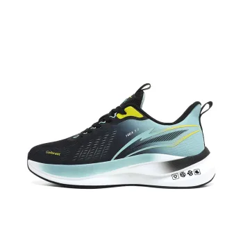 Gaius Durant Cushioning, Abrasion Resistant, Slip Resistant Low Top Supercritical Running Shoes Unisex Black Green