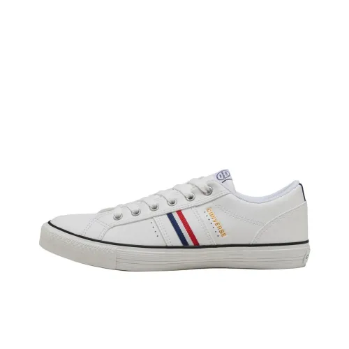Converse Anti Slip Wear Resistant Low Top Skateboard Shoes Unisex White