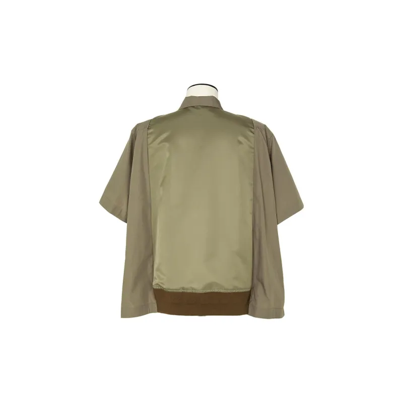 Sacai Short Sleeved Panelled Shirt-1