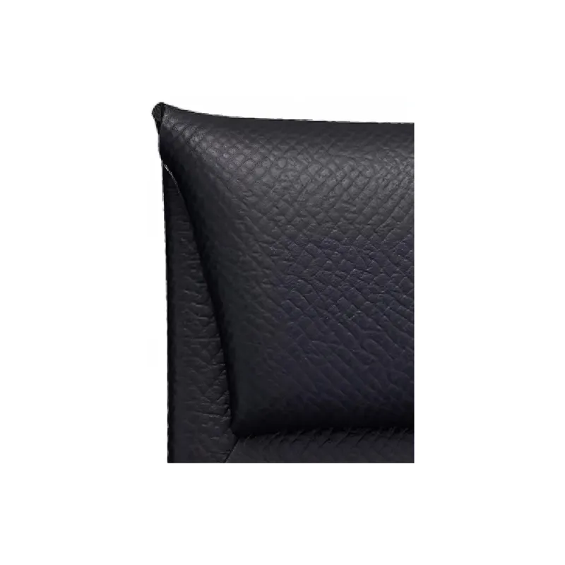 HERMES Bastia Epsom Calfskin Wallet Women's Black-2