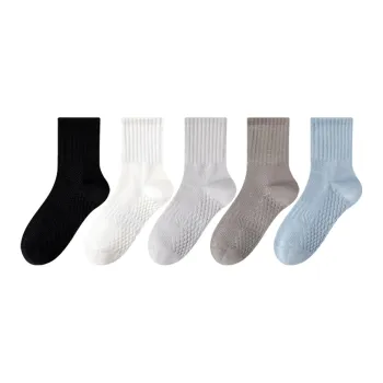 MIIOW Mid Calf Socks Unisex 5 Pack