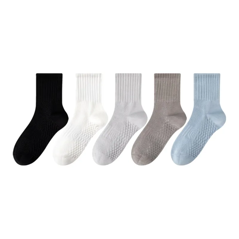 MIIOW Mid Calf Socks Unisex 5 Pack-0