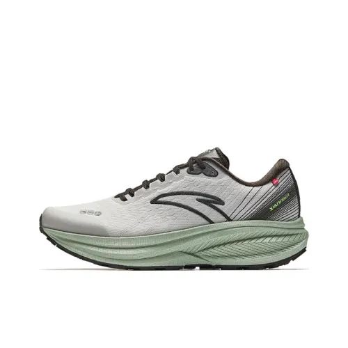 Anta Champion 3rd Gen Cushioned Slip-Resistant Low-Top Nitrogen Technology Sprint Running Shoes Men's Taupe