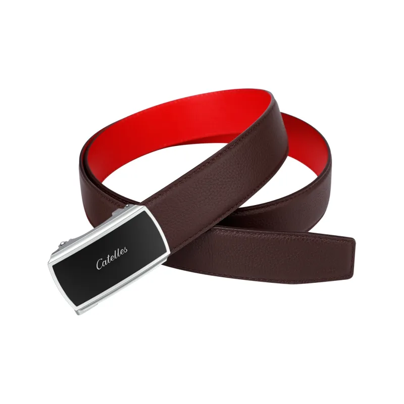 CATELLES Top Grain Cow Leather Leather Belts Men's 3.5cm-8