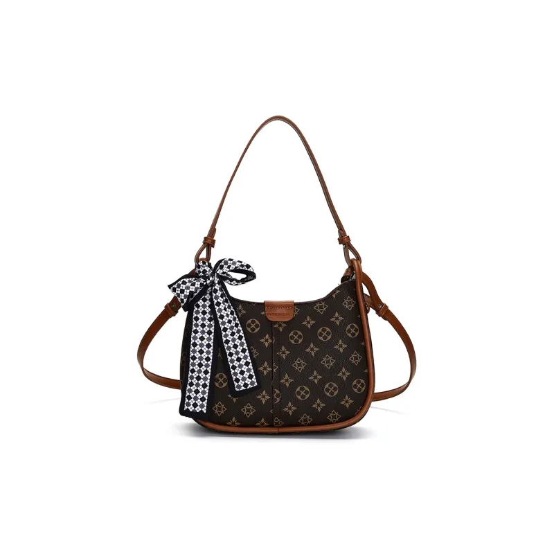 Meow in the grass Shoulder Bags-1