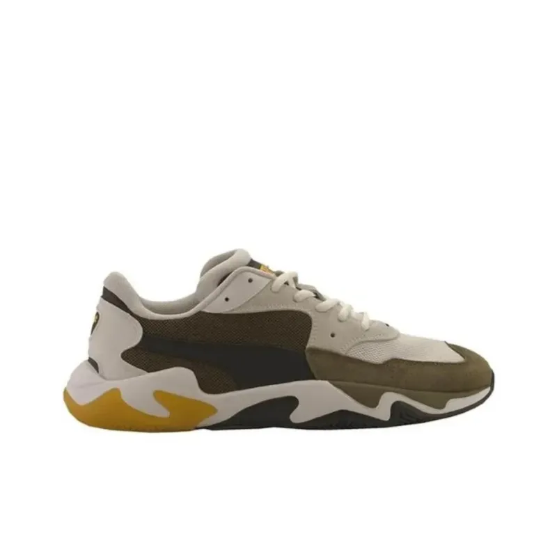 PUMA Storm Anti Slip Wear Resistant Low Top Casual Running Shoes Men's Gray Brown-1