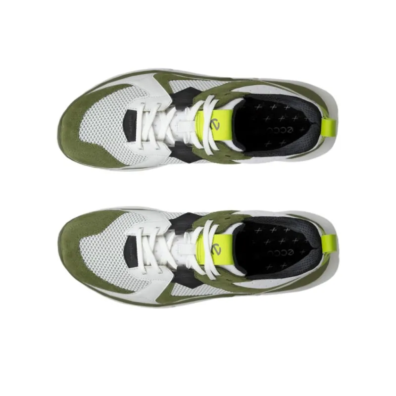 Ecco Biom 2.2 Low Top Casual Shoes Men's White Green-2