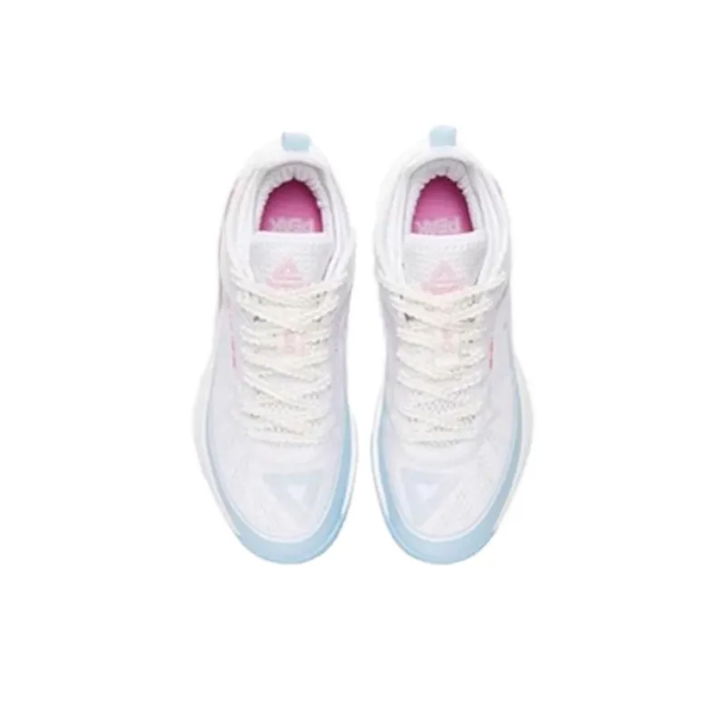 PEAK Taichi Cushioning Wear Resistant Low Top Training Shoes Women's White Blue-3