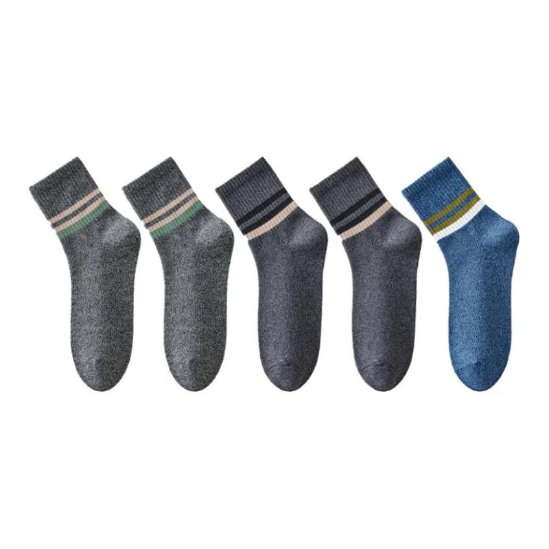 MIIOW Mid Calf Socks Men's 5 Pack-15