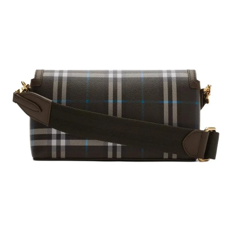 Burberry Note Elastane Shoulder Bag Trumpets Women's Brown-2