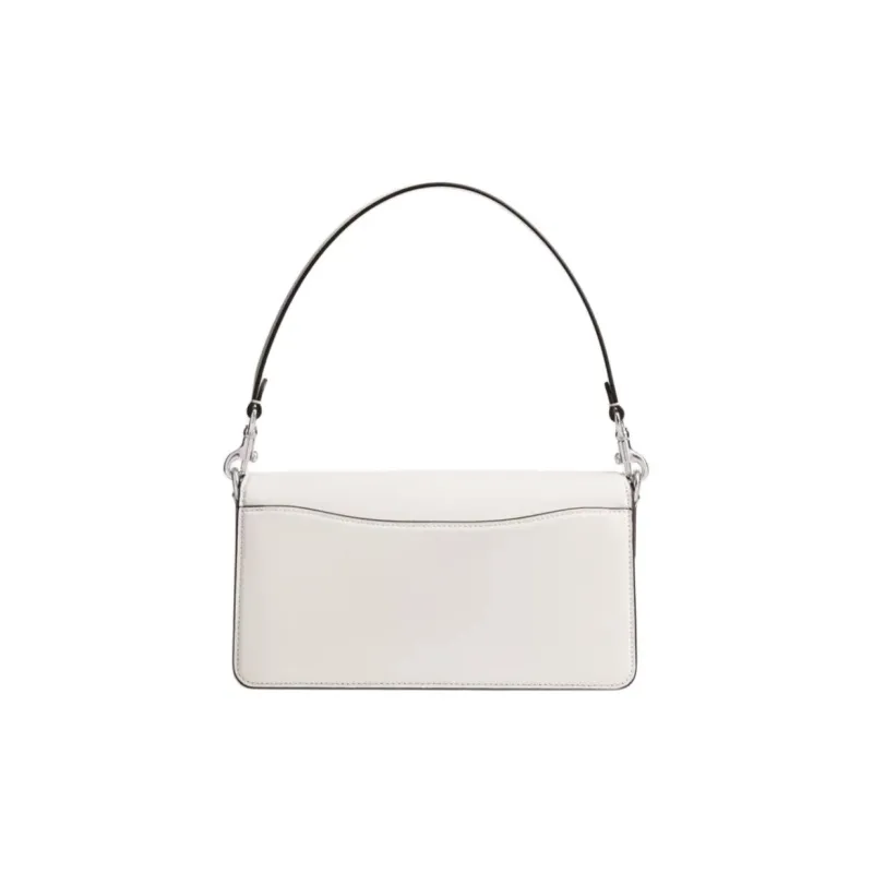 COACH Tabby Calfskin Shoulder Bag, Crossbody Bag, Handbag Medium Size Women's White-2