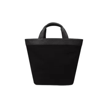 NOTHING WRITTEN Cotton Tote Bag Shopping Bag Handbag Small Size Women's Black