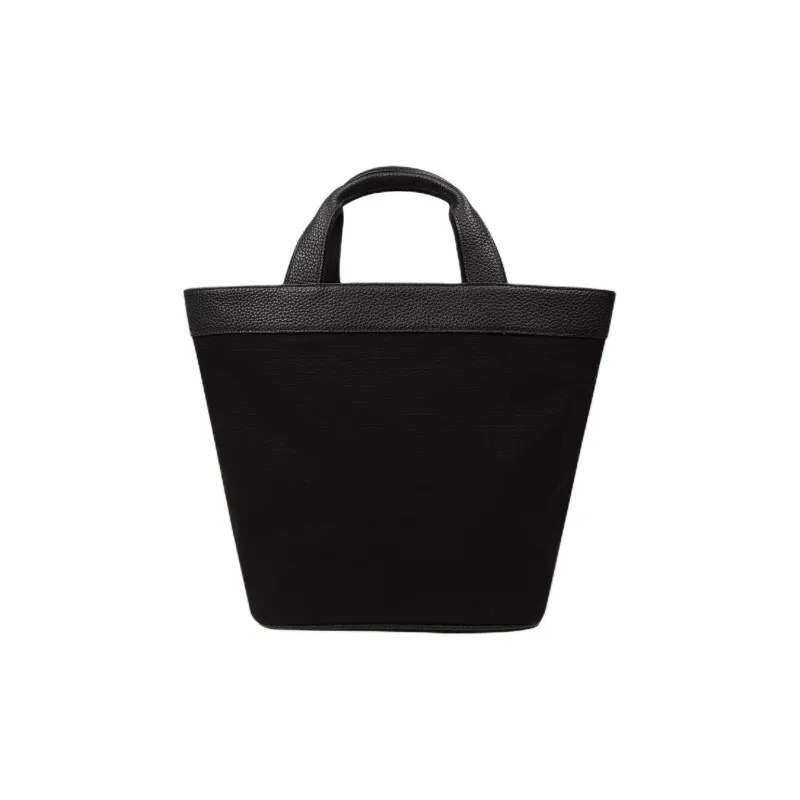 NOTHING WRITTEN Cotton Tote Bag, Shopping Bag, Handbag Trumpets Women's Black-0