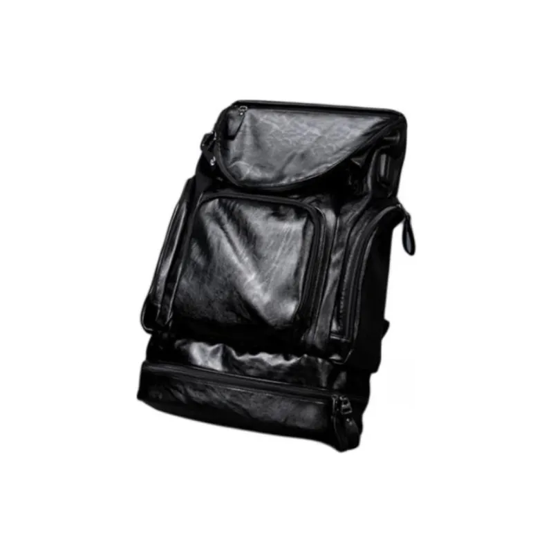 GEERDUN PU Backpack Regular Unisex Black/Brown-2