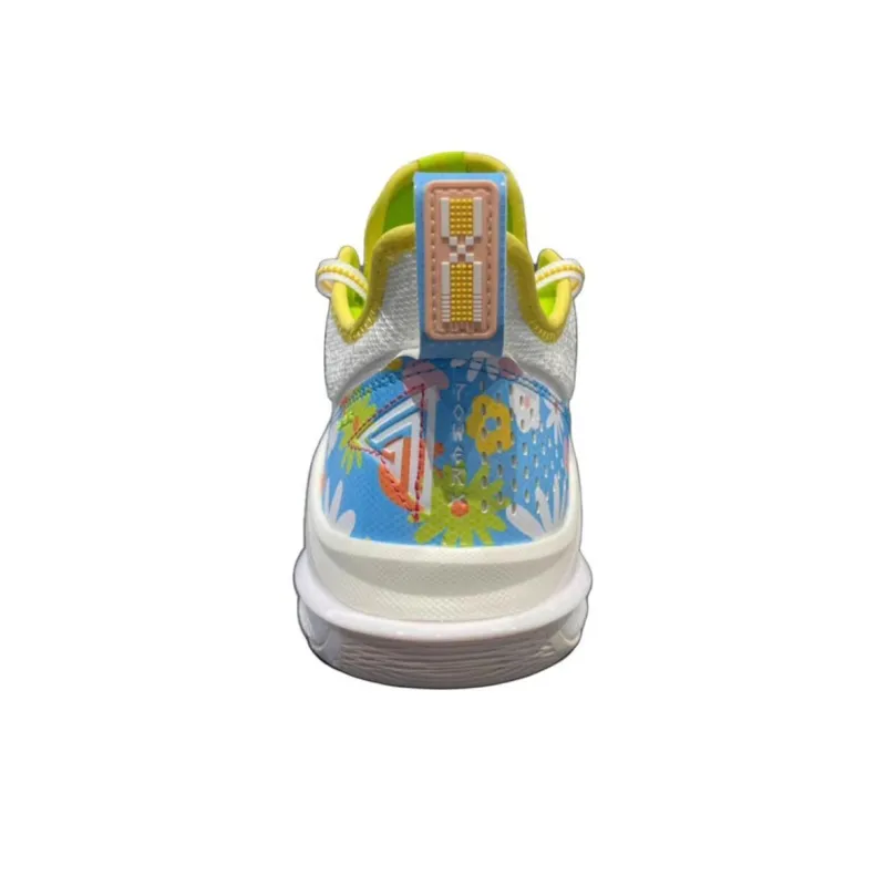 LiNing Power 10 Low Top Basketball Shoes Men's White Blue-1