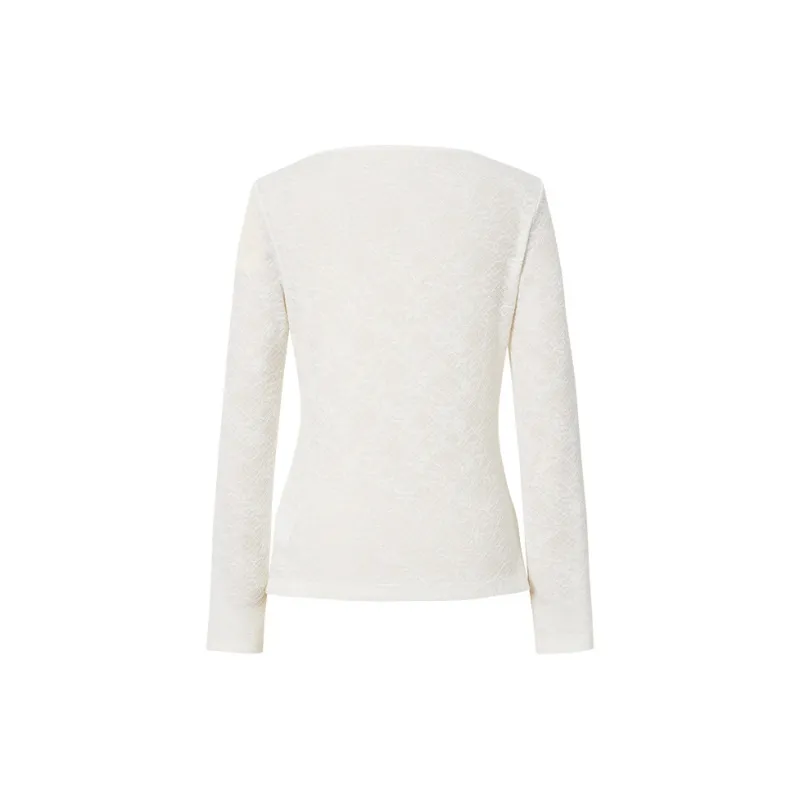 Hopeshow T Shirts Women's Ecru 004-1