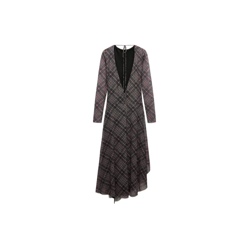 ZARA Long Sleeved Dresses Women's Dark Purple-1