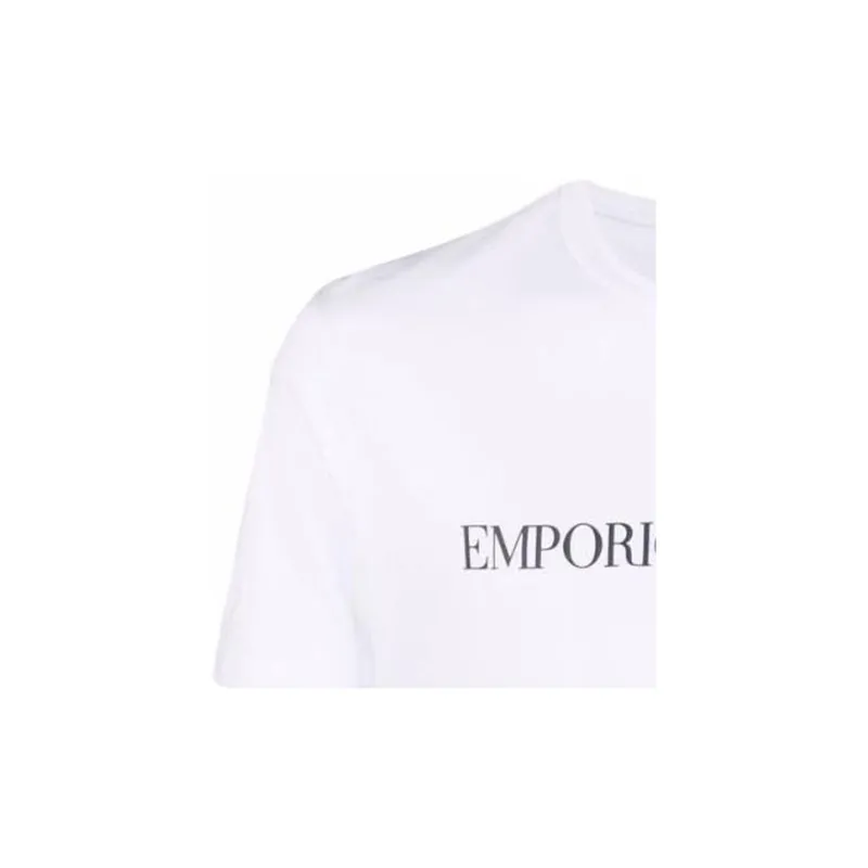 EMPORIO ARMANI Logo print Cotton T shirt-4