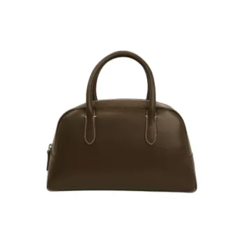NOTHING WRITTEN Cow Leather Golf Bag Boston Bag Handbag Mini Women's Brown