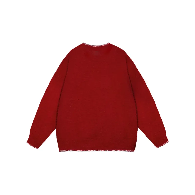 NOMT Sweaters Unisex Red-1