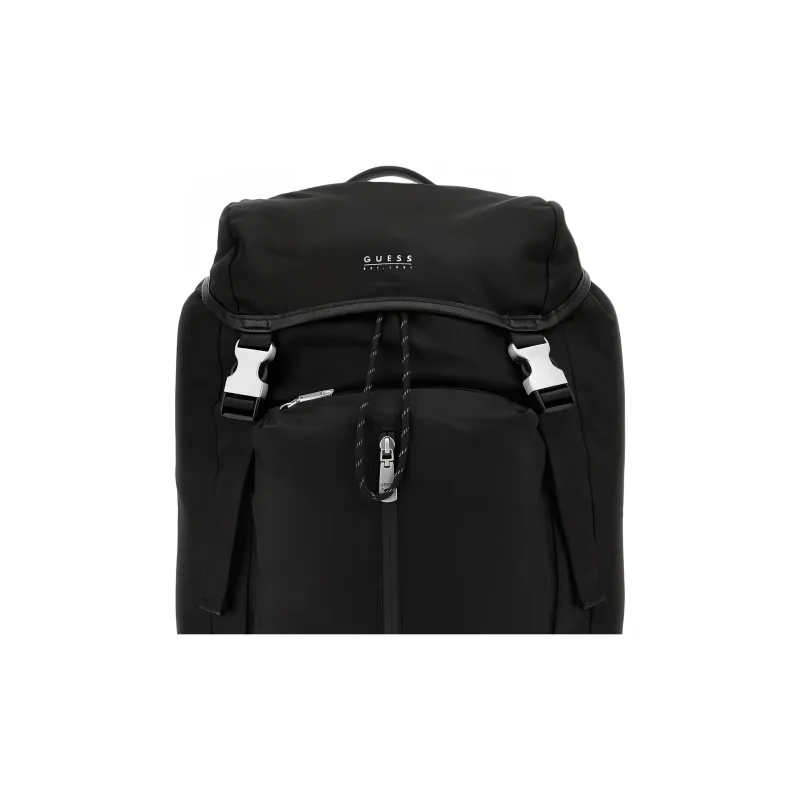 GUESS Nylon Backpack Regular Men's Black-4