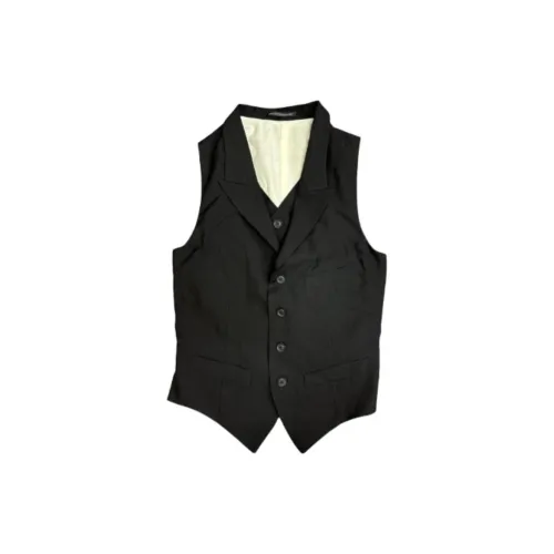 Yohji Yamamoto Pour Homme 블랙 남성 조끼