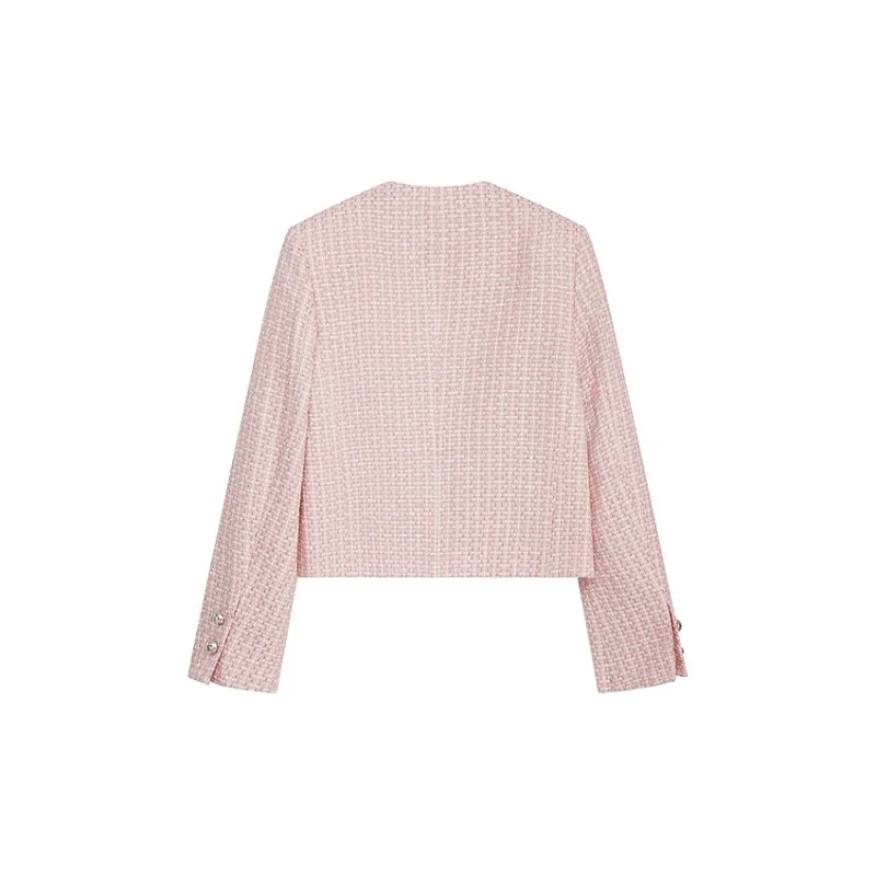 D'zzit Cropped Coat Women's Pink-1
