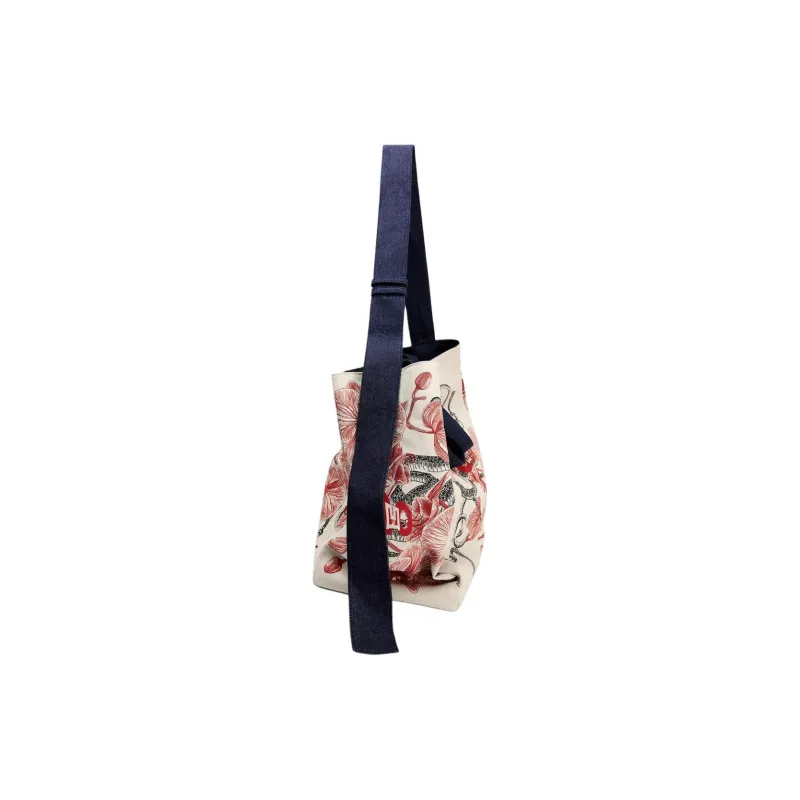 Ao Yes X ZARA Shoulder Bags White & Red-2