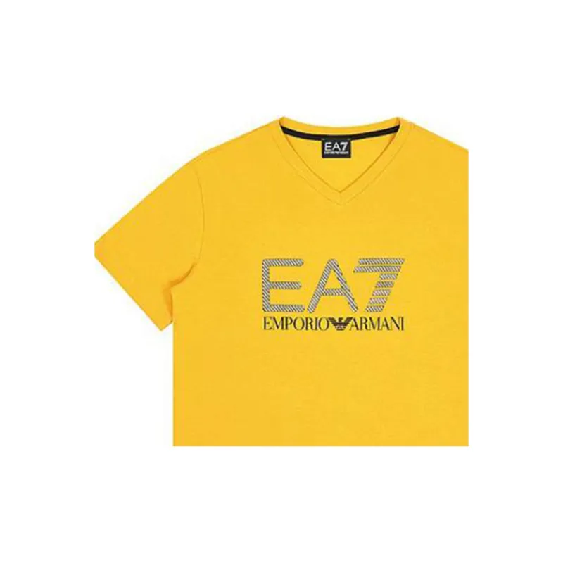 EMPORIO ARMANI EA7 T Shirts Men Yellow-3