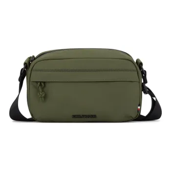 Tommy Hilfiger Polyamide Crossbody Bag Medium Size Men's Army Green/Navy Blue