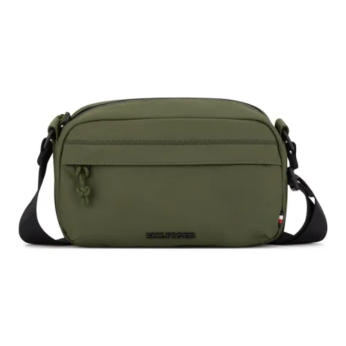 Tommy Hilfiger Polyamide Crossbody Bag Medium Size Men's Army Green/Navy Blue
