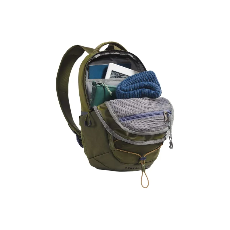 THE NORTH FACE BOREALIS Recycled Nylon Backpack Mini Unisex Forest Olive & Brown-3
