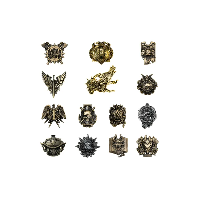 STARFORGED Warhammer 30K Burning Galaxy White Scar Honor Warband Badge Brooch Merch Star Forge Badges-3