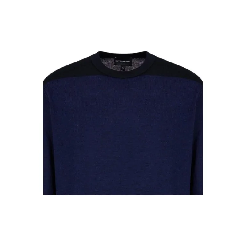 EMPORIO ARMANI Colour Block Crewneck Jumper-2