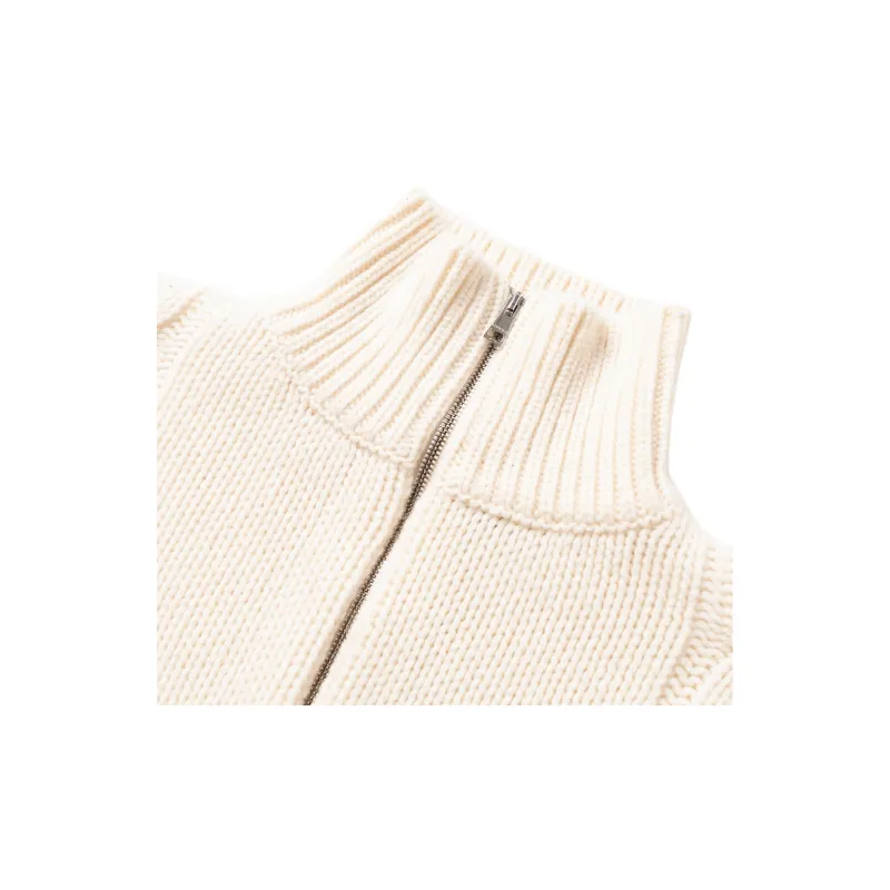 GUCCI Cable Knit Bomber Jacket-8