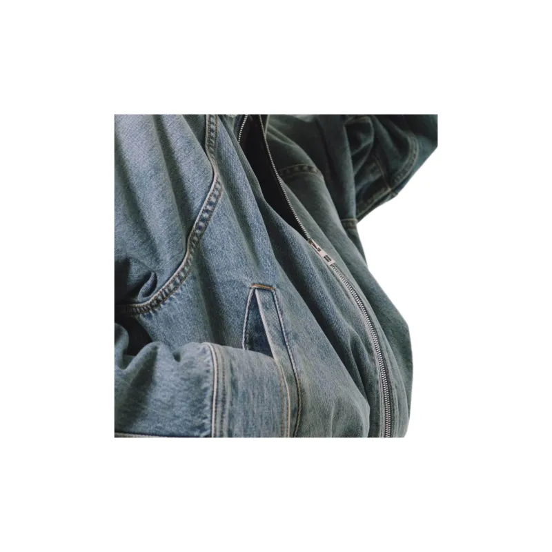 LOEWE Balloon Jacket 'Washed Denim'-4