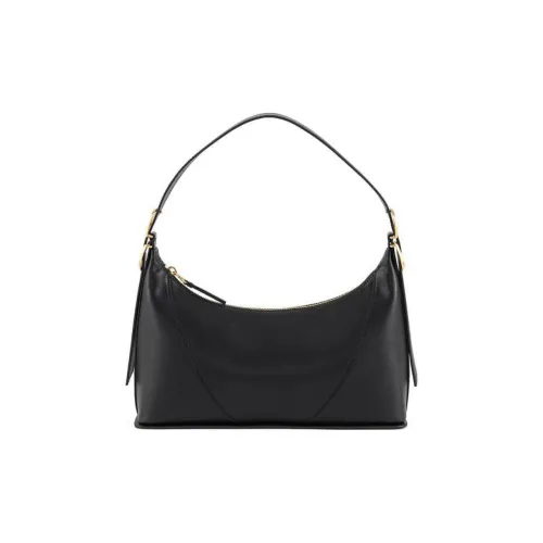 SAM EDELMAN Cow Split Leather Handbag Shoulder Bag Medium Size Women's Black