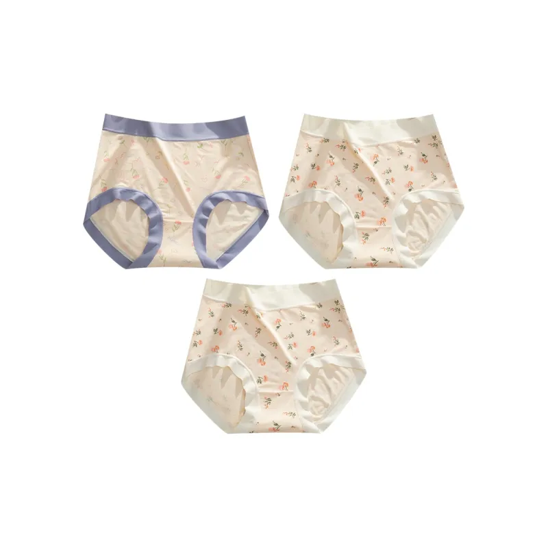 MADALLO Underpants Women's 1 Pack Sky Blue Floral-24