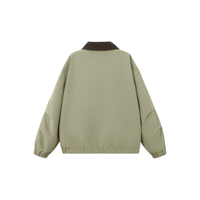 EUSU Jackets Coats Unisex Light Army Green-8