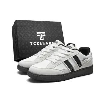 TCELLARS Cushioned Wear Resistant Lightweight Height Increasing Low Top Skateboard Shoes Men's Exclusive Box