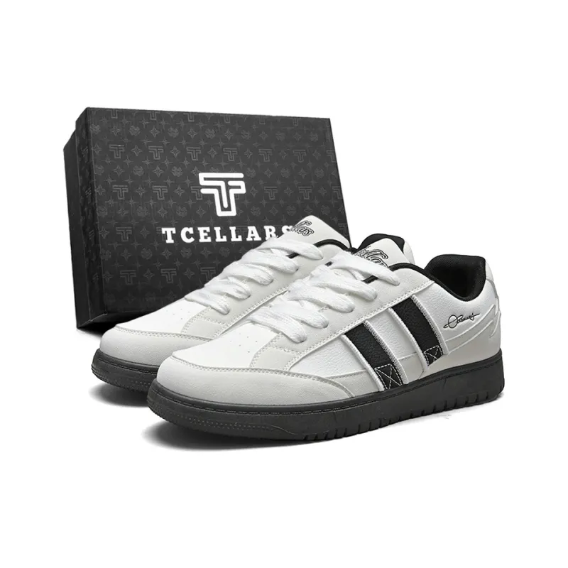 TCELLARS Cushioning Abrasion Resistant Lightweight Height Increasing Mat Low Top Skateboard Shoes Men's Exclusive Box-0
