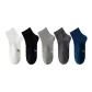 [Breathable Moisture-Wicking, Long Staple Cotton]Black+White+Light Gray+Dark Gray+Navy Blue